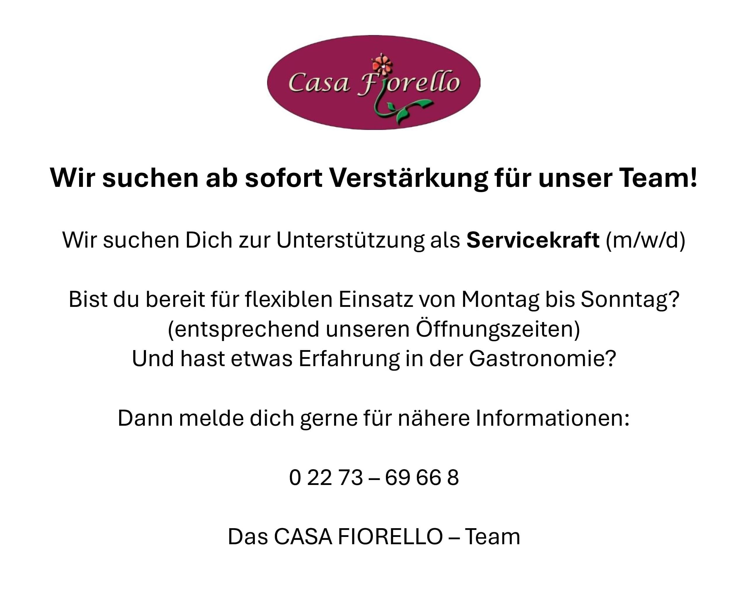 Mitarbeiter/in (m/w/d) gesucht
